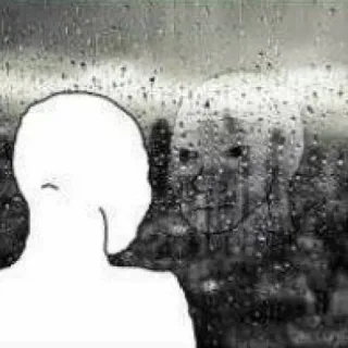 🌧 856b4dd4 verdrietig, regen, depressief, raam telegram sticker