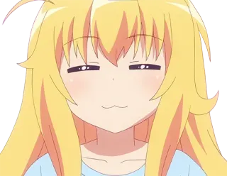 ☺️ c8232767 Anime, Gadis, Pirang, Kawaii, Sombong telegram sticker