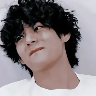 🤎 9fc6b902 V K-Pop, BTS, Idol, Sänger, Promi, Porträt whatsapp sticker