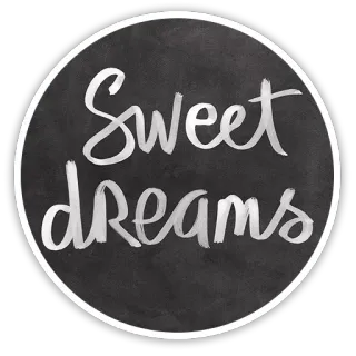 🍭 14f4e67e Sweet dreams sen, noc, sny, słodki, typografia telegram sticker
