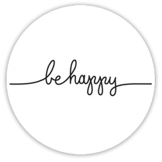 😀 15941929 be happy szczęśliwy, pozytywny, minimalistyczny, kursywa telegram sticker