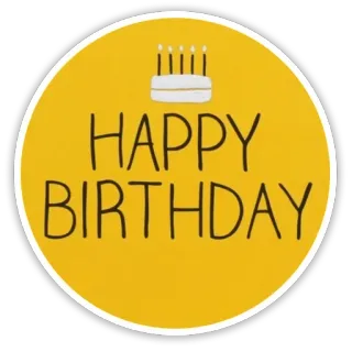 🎉 36a258c1 HAPPY BIRTHDAY urodziny, ciasto, święto, impreza telegram sticker