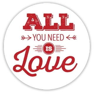 💚 397e18c5 ALL YOU NEED is Love miłość, serce, romantyczny, walentynki, dekoracja telegram sticker