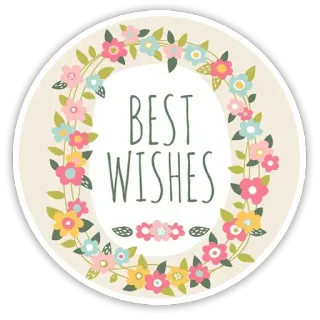 🙌 7d63a778 BEST WISHES kwiaty, powitanie, wieniec, kwiatowy, wszystkiego najlepszego telegram sticker