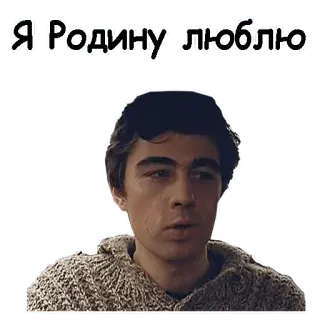 ❤️ b3e8815f Я Родину люблю amour, pays, russe, texte whatsapp sticker