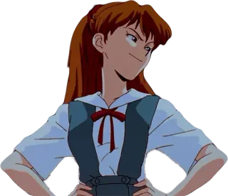 😌 38bbea20 Asuka Langley Sohryu Neon Genesis Evangelion Anime, Mädchen, arrogant, Rothaarige, Evangelion, Asuka telegram sticker