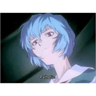 😒 6e149181 Rei Ayanami Neon Genesis Evangelion Pathetic. anime, rei, bemitleidenswert, ayanami telegram sticker