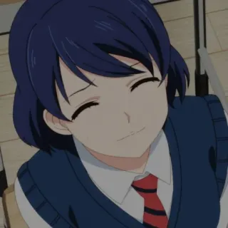 🌻 21dc140b Anime, Cartoon, Weiblich, Lächelnd, Schuluniform telegram sticker