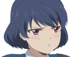 😒 784f50fd Anime, Frau, Weiblich, Charakter, Ausdruck, Schmollen telegram sticker