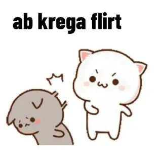 🤨 3b652905 ab krega flirt chats, animaux, mignon, flirt, dessins animés telegram sticker