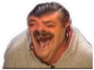 😂 0888c6b2 uomo, ridere, meme, divertente, espressione whatsapp sticker