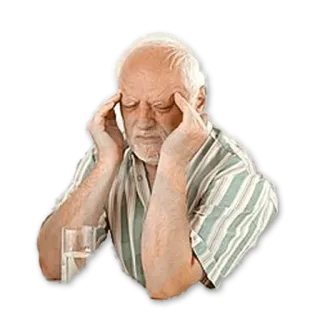 😬 66747d67 Harold, dolore, stress, mal di testa, scomodo whatsapp sticker