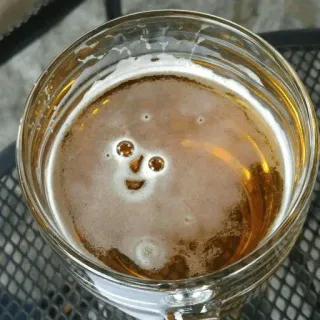 🍺 a55b9ec0 birra, bevanda, bevanda, faccia, tazza whatsapp sticker