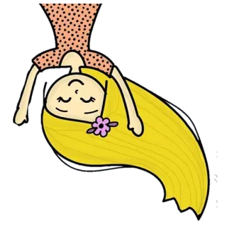 🎀 bd04aab5 gadis, pirang, bunga, gaun, terbalik telegram sticker