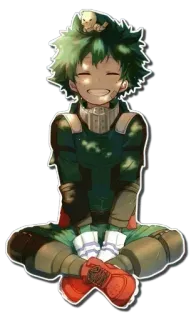 😁 6568184d Izuku Midoriya My Hero Academia Anime, Mangá, My Hero Academia, Izuku Midoriya, Deku, fofo, herói whatsapp sticker