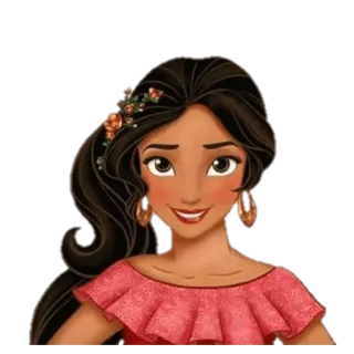 👩 81ac8902 Elena of Avalor elena, disney, princesa, desenho animado telegram sticker