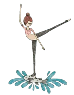 ☺️ f045185b balé, dançarino, peixe, água, artístico telegram sticker