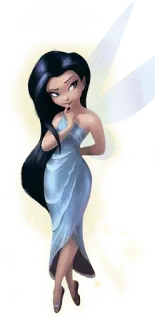 🦋 f70ee69e fada, menina, pensando, azul, brilho, personagem telegram sticker