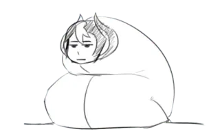 😒 49423b04 Anime, Personaggio, Disegno, Carino telegram sticker
