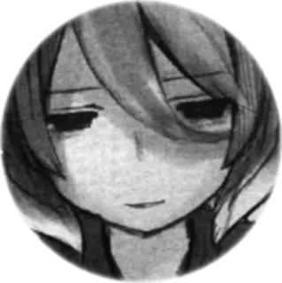 😔 5364859a Anime, Manga, Ritratto, Ragazza, Triste telegram sticker