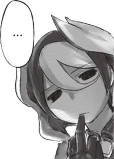 🤔 b2596722 ... anime, manga, dito medio, altezzoso telegram sticker