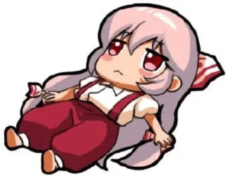 ✨ 3055be85 Chibi, Anime, Carino, Cartone animato, Sdraiato, Ragazza telegram sticker