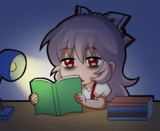 🤔 373e8566 Anime, Lettura, Libro, Stanco/a, Ragazza, Cartone animato telegram sticker