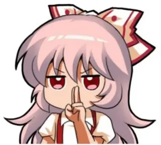 ✨ ae79cb82 anime, personaggio, gesto, dito, arrogante telegram sticker