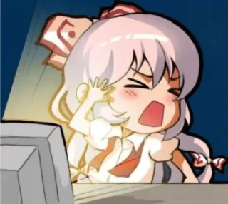 ✨ f1461360 Anime, Chibi, Cartoni animati, Carino, Irritato, Arrabbiato telegram sticker