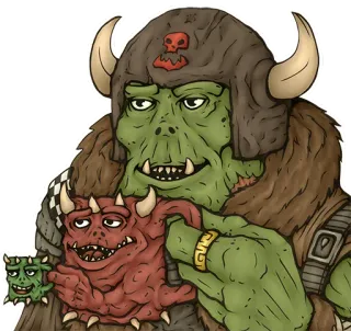 WH40K Orks telegram stickers