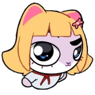 🤨 87499466 アニメ, 猫, アニメ, 漫画, かわいい, ステッカー telegram sticker