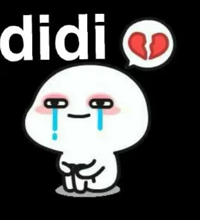 💔 b8012238 didi Cartone animato, Piangendo, Triste, Crepacuore, Didi whatsapp sticker