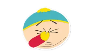🤦‍♂ 7136a56a Eric Cartman South Park Eric Cartman, South Park, tokoh kartun, animasi, komedi, gestur kasar telegram sticker