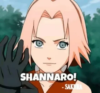 🙃 f038d85c Sakura Naruto SHANNARO! Anime, Sakura, Naruto, Shannaro whatsapp sticker