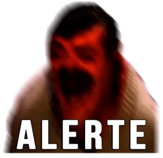 👹 1a647c29 ALERTE アラート, 警告, 危険 telegram sticker