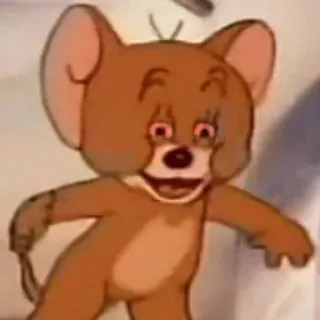 🙂 304973a5 Jerry Mouse mouse, cartoon, animal, funny telegram sticker