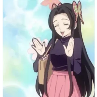 🙂 33361f04 Kanao Tsuyuri Demon Slayer Anime, Demon Slayer, Kanao Tsuyuri, Farfalla, Personaggio, Manga whatsapp sticker