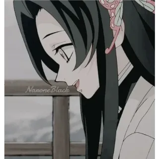 🙂 54b4167a NanoneBlack Anime, Ragazza, Donna, Farfalla, Personaggio, Ritratto whatsapp sticker