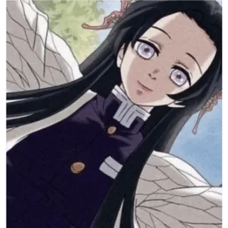 🙂 7592da36 Kanao Tsuyuri Demon Slayer Anime, Personaggio, Kanao Tsuyuri, Demon Slayer whatsapp sticker