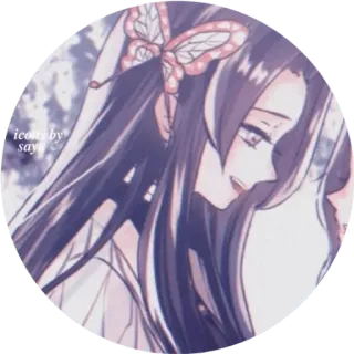 🙂 da21735a icons by sayas Anime, Manga, Icona, Personaggio, Farfalla, Ragazza whatsapp sticker