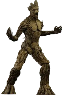 😡 1f9169a0 Groot Guardians of the Galaxy กรูท, มาร์เวล, รวมพันธุ์นักสู้พิทักษ์จักรวาล, ต้นไม้, ซูเปอร์ฮีโร่ telegram sticker