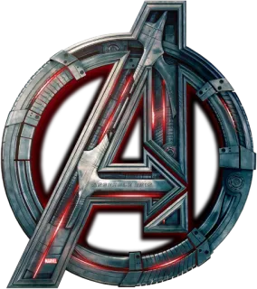 🔥 32814a75 Avengers อเวนเจอร์ส, มาร์เวล, ซูเปอร์ฮีโร่, ภาพยนตร์, โลโก้ telegram sticker