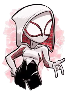 🕸 c9acc0a5 Spider-Gwen สไปเดอร์เกวน, มาร์เวล, ซูเปอร์ฮีโร่, การ์ตูน, หนังสือการ์ตูน, สไปเดอร์แมน telegram sticker