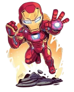 🦾 cc99ae71 Iron Man ไอรอนแมน, มาร์เวล, ซูเปอร์ฮีโร่, การ์ตูน, การ์ตูน telegram sticker