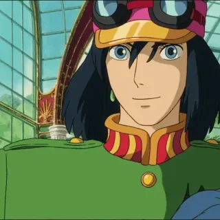 ⚜ 73670568 Howl Howl's Moving Castle Anime, Howl's Moving Castle, Karakter, Studio Ghibli telegram sticker