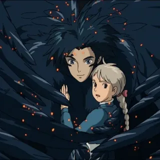 ⚜ 7c9533a0 Howl Howl's Moving Castle Anime, Sihir, Romansa, Fantasi, Petualangan telegram sticker