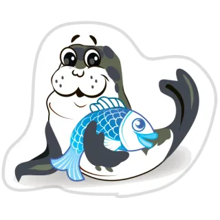 Белый мишка telegram stickers