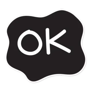 👌 7208dd29 OK ok, d'accord, accord, approbation, blob telegram sticker