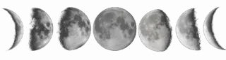 〰 2b442cae fases da lua, astronomia, ciclo lunar, espaço, celestial, lua, noite telegram sticker