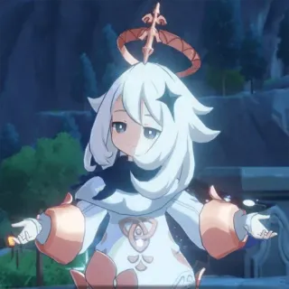 🤷‍♂️ 64bc2453 Paimon Genshin Impact паймон, genshin impact, аниме, видеоигра, персонаж, милый telegram sticker